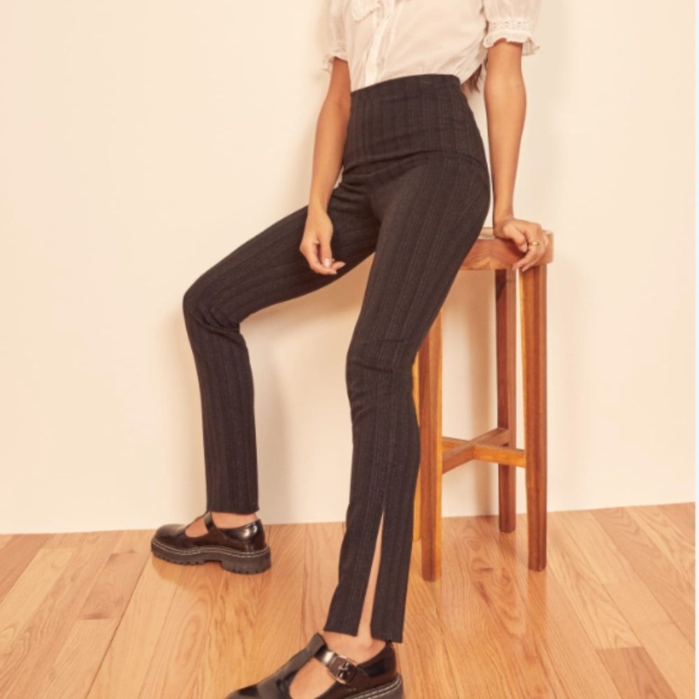 Reformation Largo Pant in Black Size Small